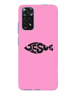 Чехол для Xiaomi Redmi Note 11E Pro с картинкой «Розовый символ  Jesus»