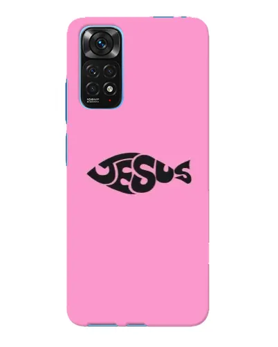 Чехол для Xiaomi Redmi Note 11E Pro с картинкой «Розовый символ Jesus» Чехол для Xiaomi Redmi Note 11E Pro с картинкой «Розовый символ Jesus»