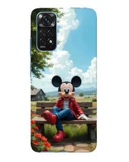 Чохол для Xiaomi Redmi Note 11E Pro з картинкою «Міккі на лавці»