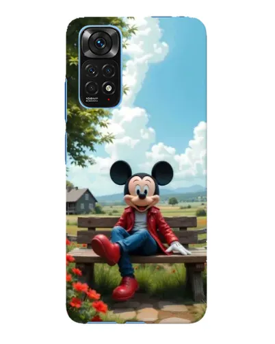 Чохол для Xiaomi Redmi Note 11E Pro з картинкою «Міккі на лавці»