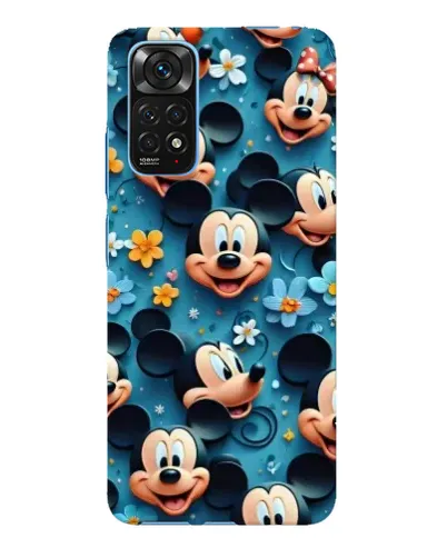 Чохол для Xiaomi Redmi Note 11E Pro з картинкою «Паттерн Міккі та Мінні»