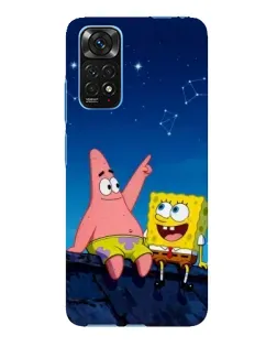 Чохол для Xiaomi Redmi Note 11E Pro з картинкою «Губка Боб та Патрік вночі» Чохол для Xiaomi Redmi Note 11E Pro з картинкою «Губка Боб та Патрік вночі»