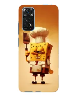 Чохол для Xiaomi Redmi Note 11E Pro з картинкою «Губка Боб кухар»