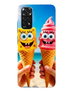 Чохол для Xiaomi Redmi Note 11E Pro з картинкою «Спанч Боб морозиво»