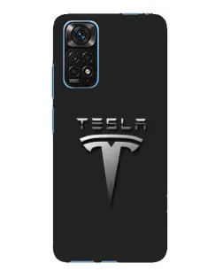 Чохол для Xiaomi Redmi Note 11E Pro з картинкою «Сталевий логотип Tesla»