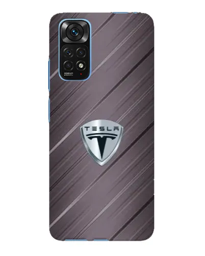 Чохол для Xiaomi Redmi Note 11E Pro з картинкою «Металева текстура Tesla»