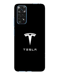 Чохол для Xiaomi Redmi Note 11E Pro з картинкою «Tesla White Logo»