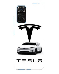 Чохол для Xiaomi Redmi Note 11E Pro з картинкою «Tesla White Style»