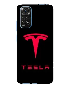 Чохол для Xiaomi Redmi Note 11E Pro з картинкою «Tesla Red Logo»