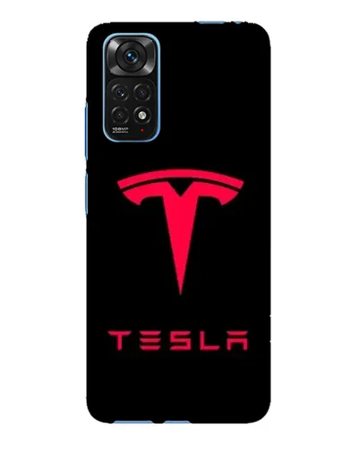 Чохол для Xiaomi Redmi Note 11E Pro з картинкою «Tesla Red Logo»