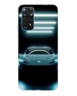 Чохол для Xiaomi Redmi Note 11E Pro з картинкою «Tesla в неоні»