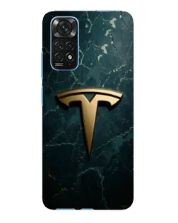 Чохол для Xiaomi Redmi Note 11E Pro з картинкою «Мармурова Tesla Gold»