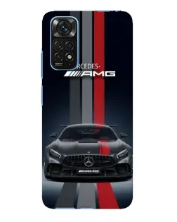 Чохол для Xiaomi Redmi Note 11E Pro з картинкою «Mercedes — білий карбон»