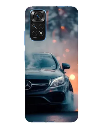 Чехол для Xiaomi Redmi Note 11E Pro с картинкой «Mercedes — ночной город»