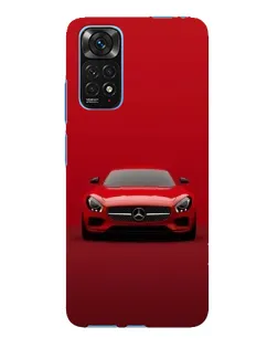 Чехол для Xiaomi Redmi Note 11E Pro с картинкой «Красный Mercedes AMG»