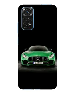 Чехол для Xiaomi Redmi Note 11E Pro с картинкой «Mercedes — неоновый лого»