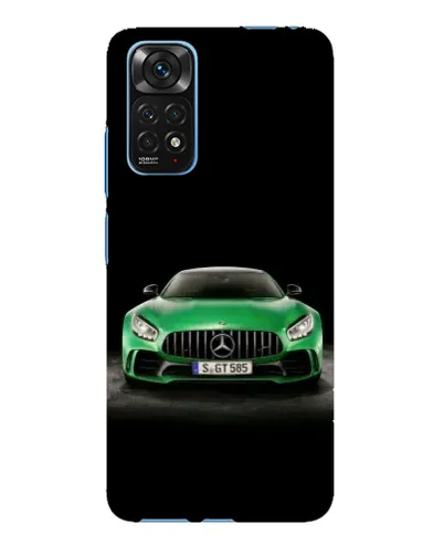 Чехол для Xiaomi Redmi Note 11E Pro с картинкой «Mercedes — неоновый лого»