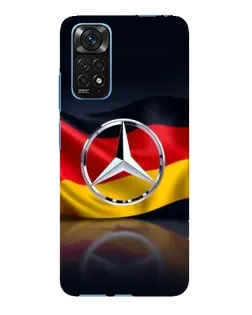Чехол для Xiaomi Redmi Note 11E Pro с картинкой «Mercedes — флаг Германии»