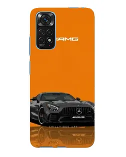 Чехол для Xiaomi Redmi Note 11E Pro с картинкой «Оранжевый Mercedes AMG»