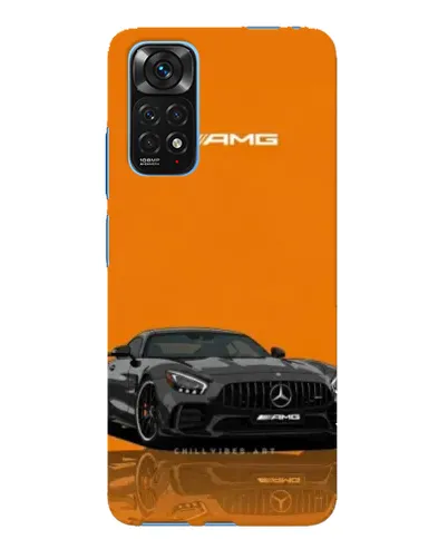 Чехол для Xiaomi Redmi Note 11E Pro с картинкой «Оранжевый Mercedes AMG»