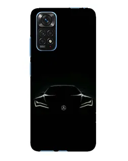 Чехол для Xiaomi Redmi Note 11E Pro с картинкой «Mercedes — силуэт авто»