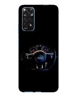 Чохол для Xiaomi Redmi Note 11E Pro з картинкою «Салон Audi — кермо»
