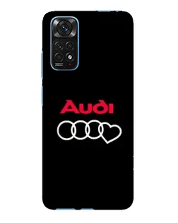 Чохол для Xiaomi Redmi Note 11E Pro з картинкою «Логотип Audi Heart» Чохол для Xiaomi Redmi Note 11E Pro з картинкою «Логотип Audi Heart»