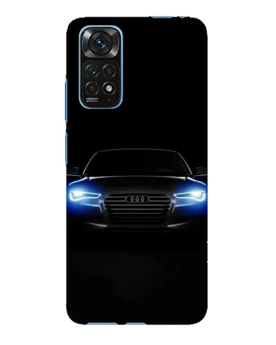 Чехол для Xiaomi Redmi Note 11E Pro с картинкой «Audi в неоне»