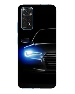 Чехол для Xiaomi Redmi Note 11E Pro с картинкой «Неоновый взгляд Audi»