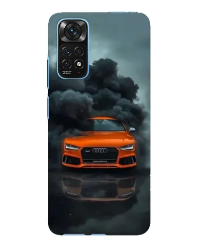 Чехол для Xiaomi Redmi Note 11E Pro с картинкой «Audi в облаках дыма»