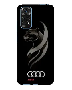 Чехол для Xiaomi Redmi Note 11E Pro с картинкой «Графика — пантера и Audi»