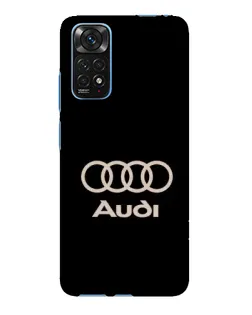 Чехол для Xiaomi Redmi Note 11E Pro с картинкой «Audi — золотой логотип»