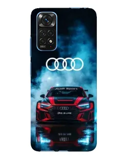 Чехол для Xiaomi Redmi Note 11E Pro с картинкой «Audi Sport — неон»