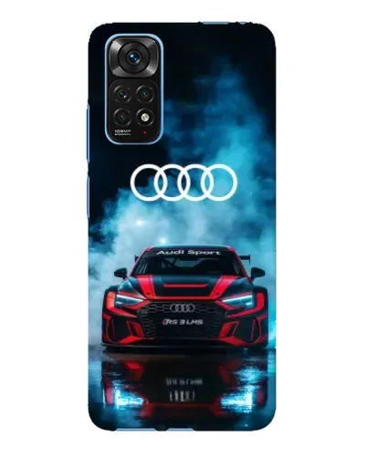 Чехол для Xiaomi Redmi Note 11E Pro с картинкой «Audi Sport — неон»