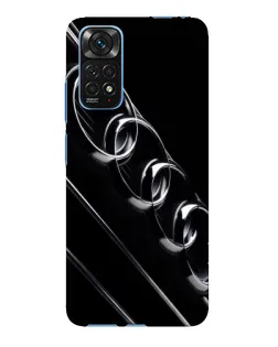 Чехол для Xiaomi Redmi Note 11E Pro с картинкой «Audi — абстрактные кольца»