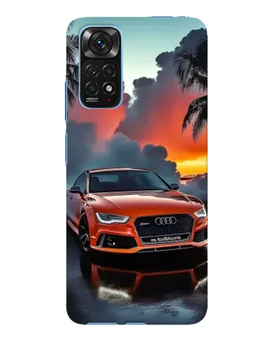 Чехол для Xiaomi Redmi Note 11E Pro с картинкой «Audi — закат»