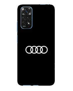 Чехол для Xiaomi Redmi Note 11E Pro с картинкой «Audi White Logo»