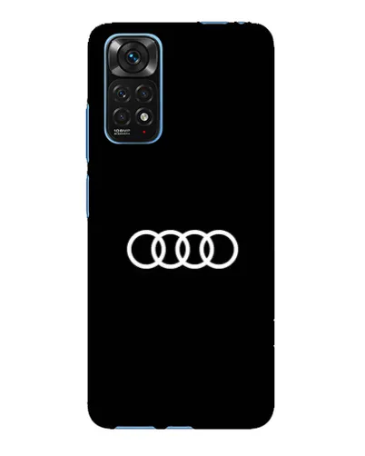 Чехол для Xiaomi Redmi Note 11E Pro с картинкой «Audi White Logo»