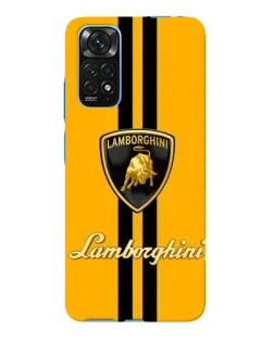 Чохол для Xiaomi Redmi Note 11E Pro з картинкою «Lamborghini Stripe жовтий»