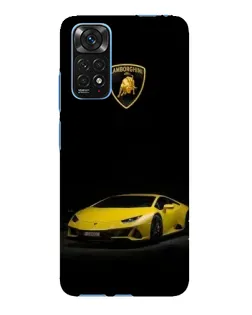 Чехол для Xiaomi Redmi Note 11E Pro с картинкой «Lamborghini желтый акцент»