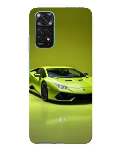 Чехол для Xiaomi Redmi Note 11E Pro с картинкой «Салатовый Lamborghini Huracan»