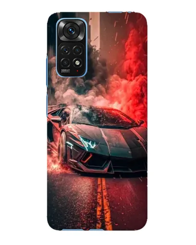 Чехол для Xiaomi Redmi Note 11E Pro с картинкой «Lamborghini красный дым» Чехол для Xiaomi Redmi Note 11E Pro с картинкой «Lamborghini красный дым»