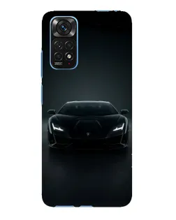 Чехол для Xiaomi Redmi Note 11E Pro с картинкой «Черный Lamborghini Aventador»