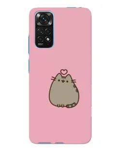 Чохол для Xiaomi Redmi Note 11E Pro з картинкою «Pusheen серце»