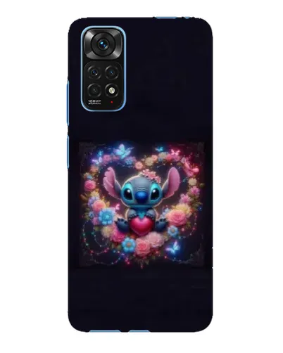 Чохол для Xiaomi Redmi Note 11E Pro з картинкою «Stitch у квітах» Чохол для Xiaomi Redmi Note 11E Pro з картинкою «Stitch у квітах»