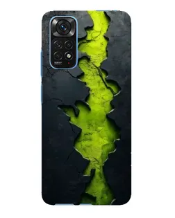 Чехол для Xiaomi Redmi Note 11E Pro с картинкой «Салатовый разлом скалы»