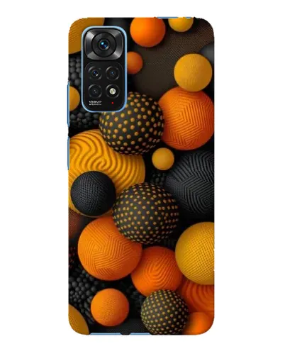 Чехол для Xiaomi Redmi Note 11E Pro с картинкой «Объемные оранжевые сферы» Чехол для Xiaomi Redmi Note 11E Pro с картинкой «Объемные оранжевые сферы»
