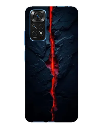 Чехол для Xiaomi Redmi Note 11E Pro с картинкой «Kрасная лавовая трещина» Чехол для Xiaomi Redmi Note 11E Pro с картинкой «Kрасная лавовая трещина»