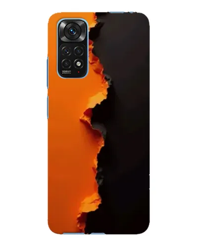 Чехол для Xiaomi Redmi Note 11E Pro с картинкой «Оранжевый разлом» Чехол для Xiaomi Redmi Note 11E Pro с картинкой «Оранжевый разлом»