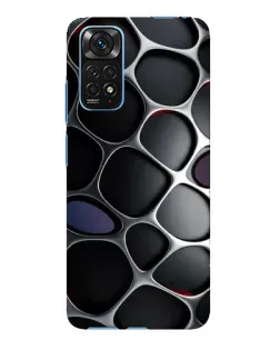 Чехол для Xiaomi Redmi Note 11E Pro с картинкой «Объемная темная решетка»